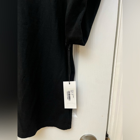 AG Jeans Black Khloe Epaulet T-Shirt Size Medium - Picture 3 of 6